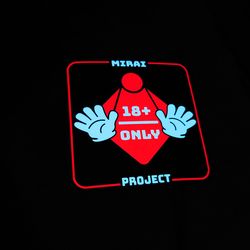 Project Mirai led panel lanyard stickers decals Keychain