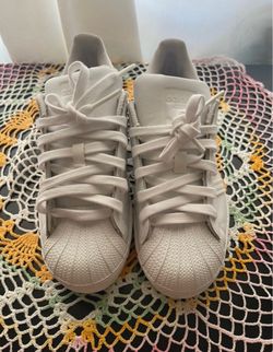 Adidas Superstar All-White Low-Top Sneakers