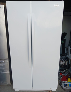 Whirlpool Side by Side Refrigerator White with AdjustableShelves