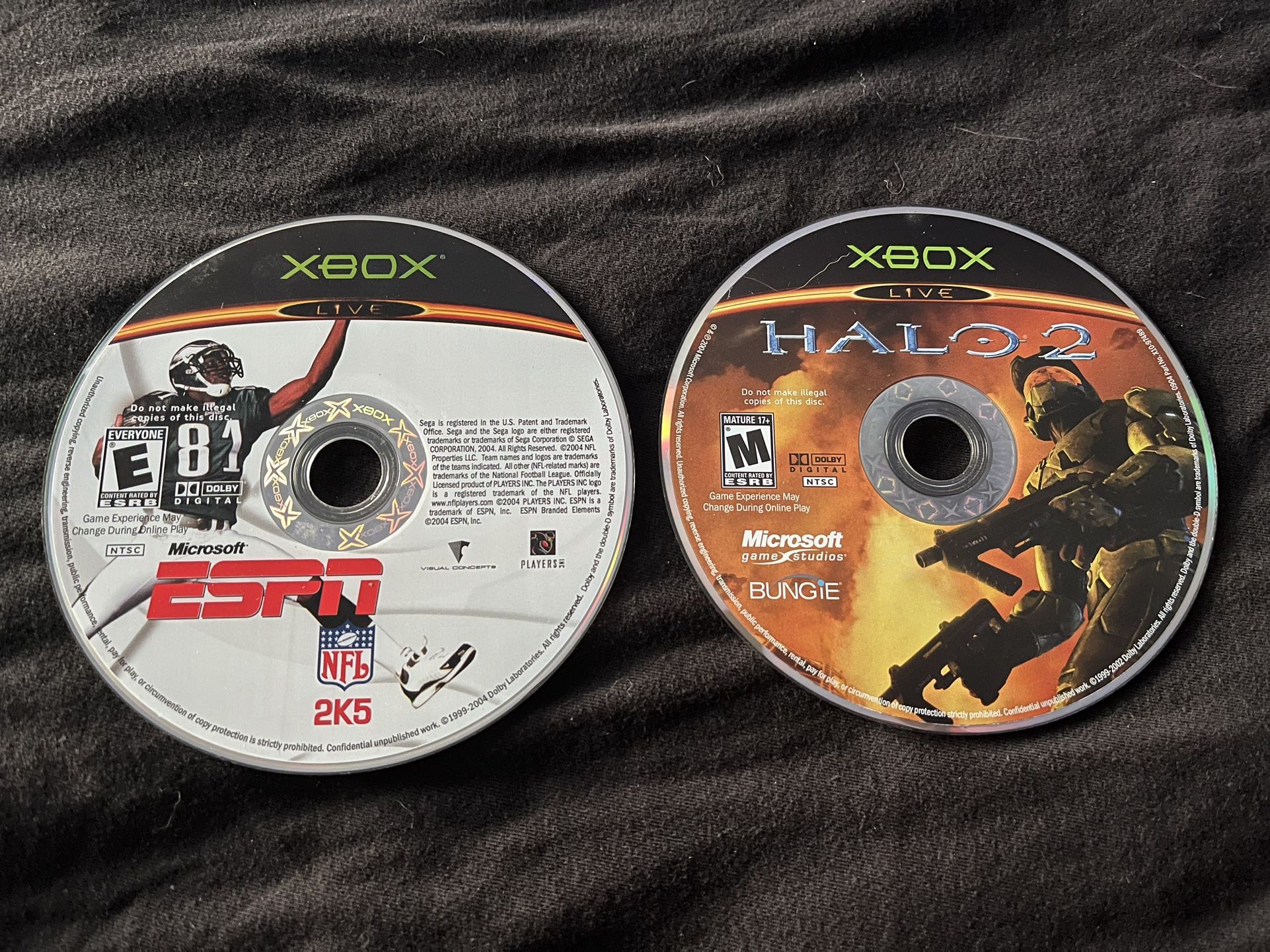$10 Xbox Games - Halo 2 & ESPN NFL 2K5
