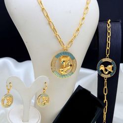 Fox Set Plated Gold
