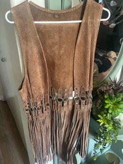 Brian suede fringe vest