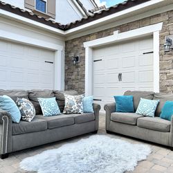 Beautiful  grey Sofas set