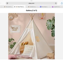 Cozy Tiny Land Teepee Tent for Kids - Washable Indoor Fun