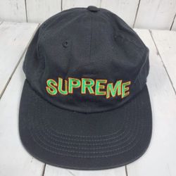 2 SUPREME HATS BLACK 