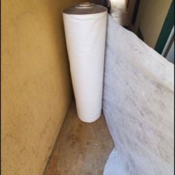 Large roll of white Cambric Fabric