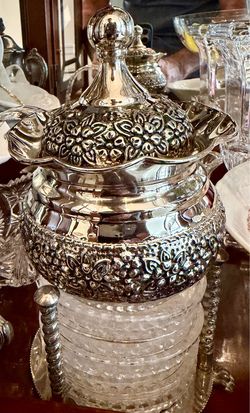 Collectible Victorian/Edwardian-style SERVING DISH + TEAPOT - Both for $39 total