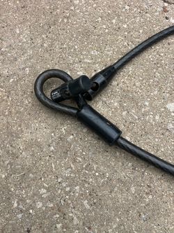 One inch coated motorcycle locking cable