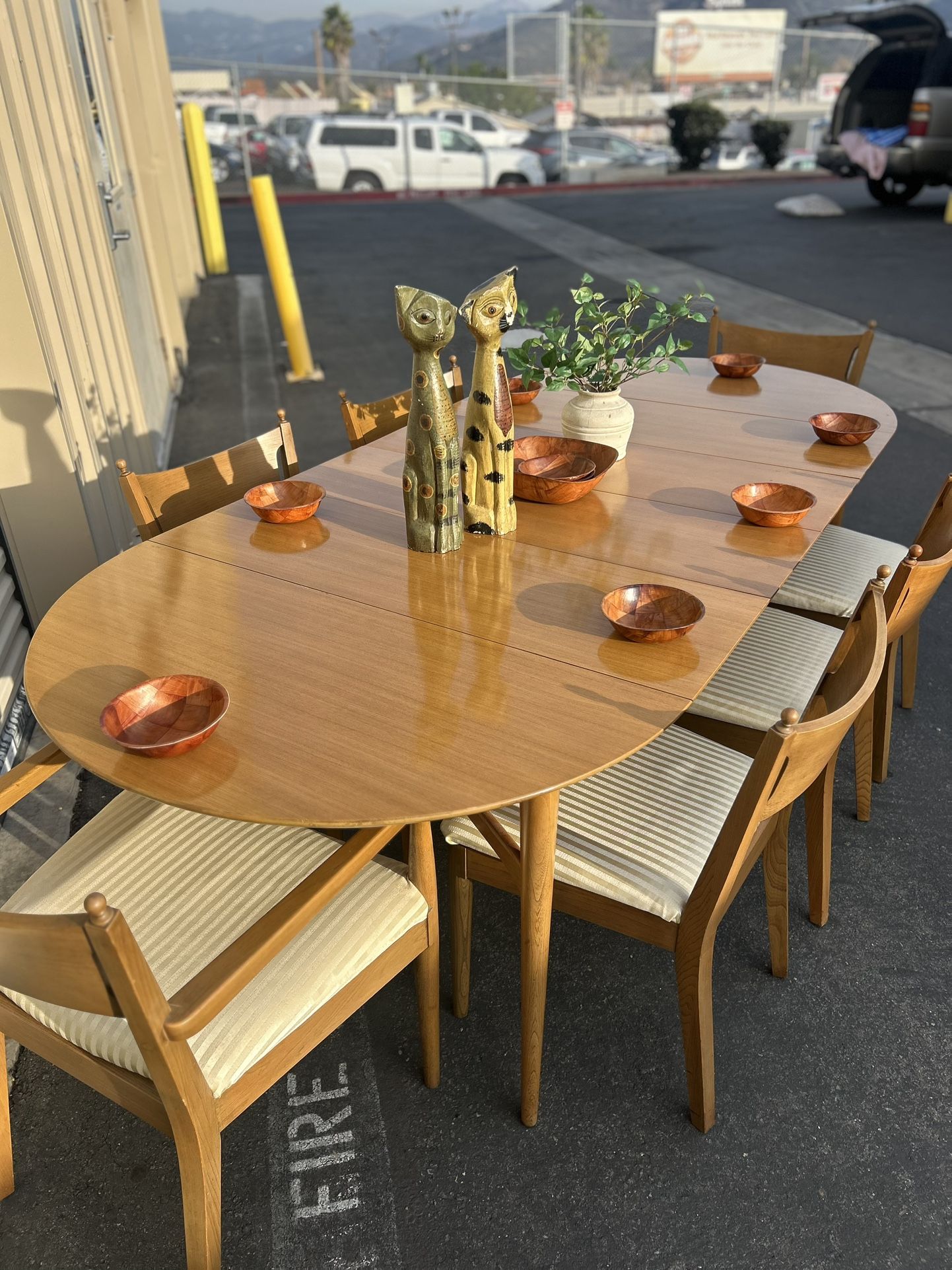 Stunning 10 Piece Mid Century Dining Set