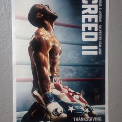 Movie Creed II Michael B Jordan Boxing Canvas Poster 