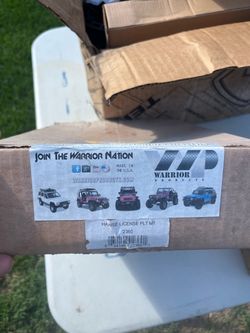 Warrior license plate relocator for jeep