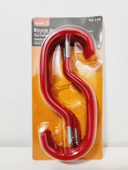 Pack of 6 vinyl-coated Bicycle Hooks by Bulldog Hardware
