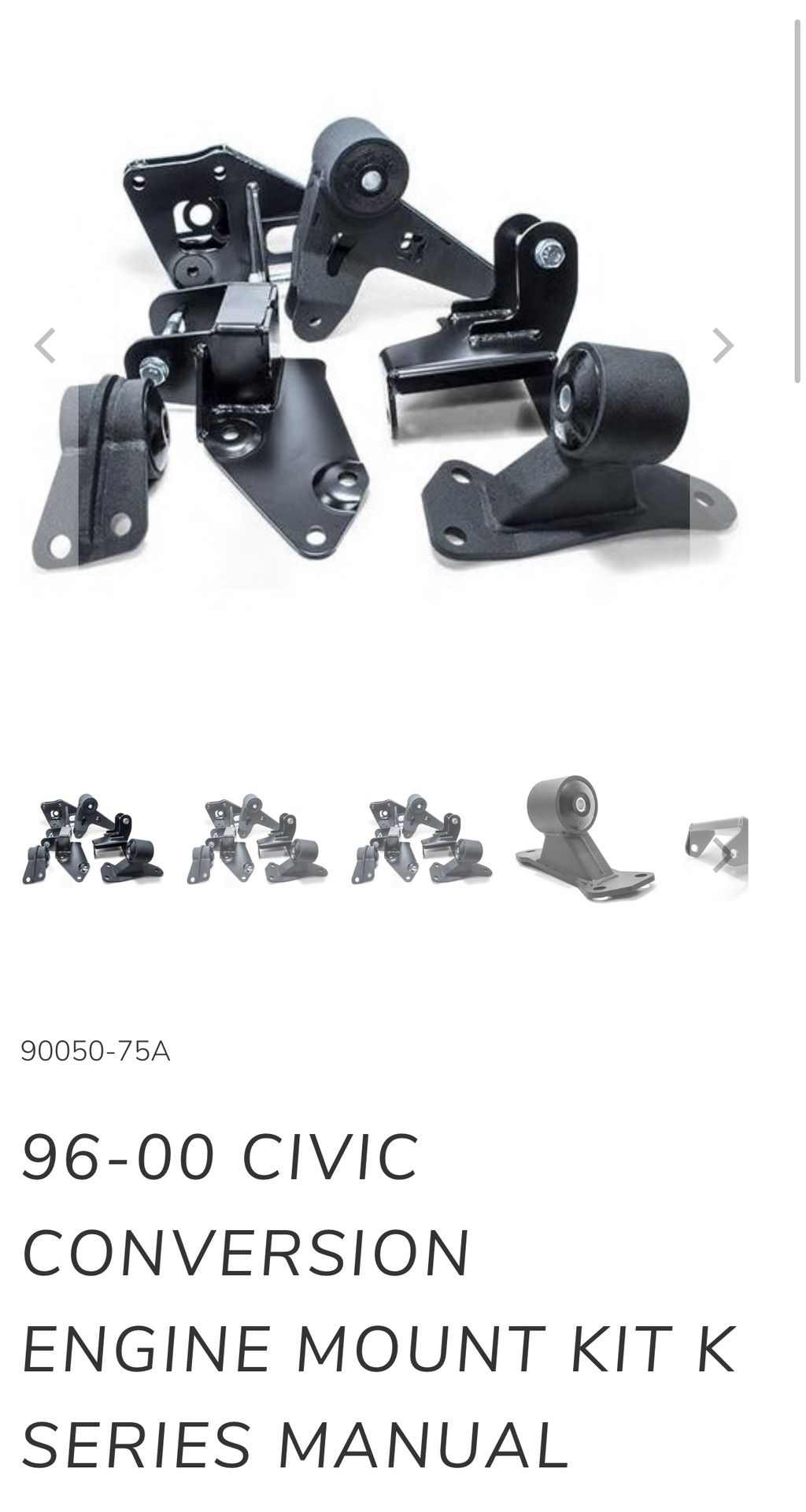 Innovative Ek K-series Engine Mount Kit