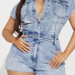 Fashion Nova Denim Romped XL