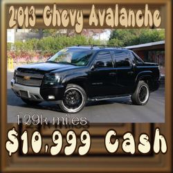 2013 Chevy Avalanche LT Black Diamond edition 