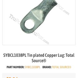 SYBCL1038PL Tin plated Copper Lug: Total Source