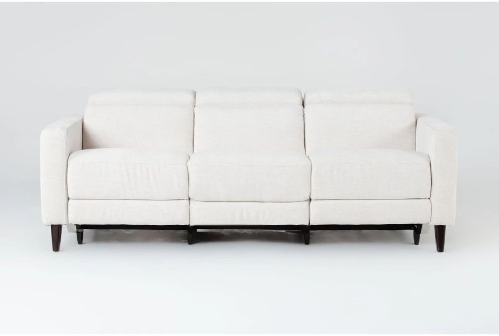 Blake Cream 82” Power Reclining Sofa from Living Spaces with Power Headrest & USB