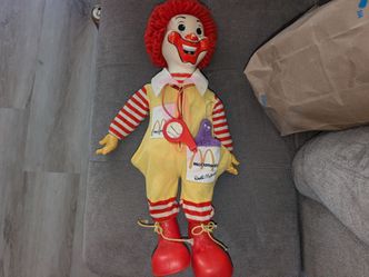 Vintage 1978 RONALD McDONALD DOLL