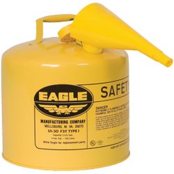 Gallon Type I Yellow Safety Gas Can for Diesel with Flame Arrester and Funnel