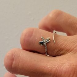 Adjustable Dragonfly Ring 