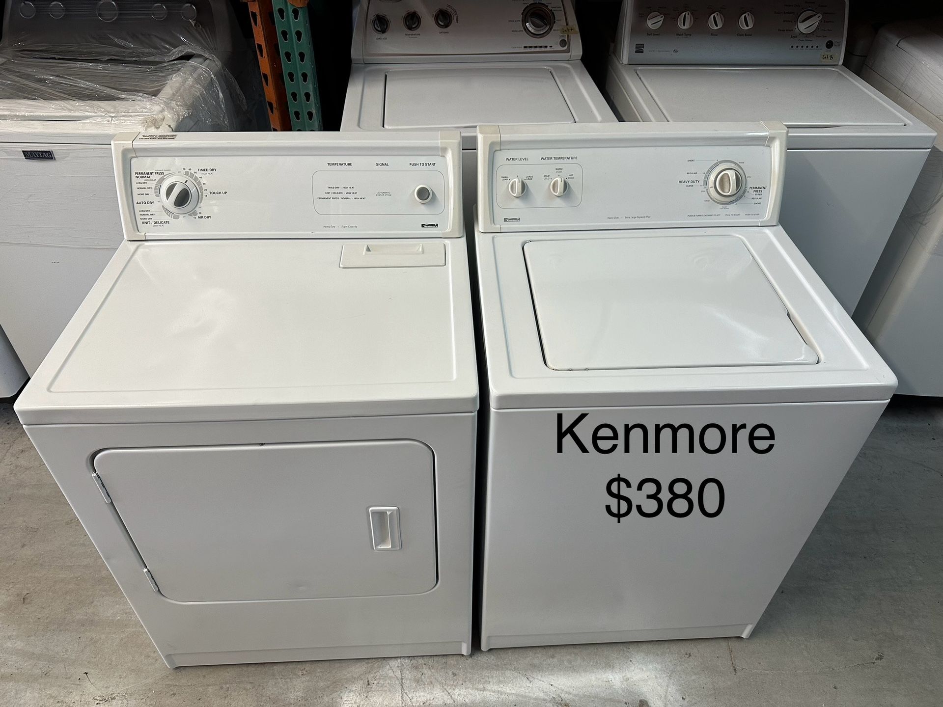 Kenmore Washer Dryer 