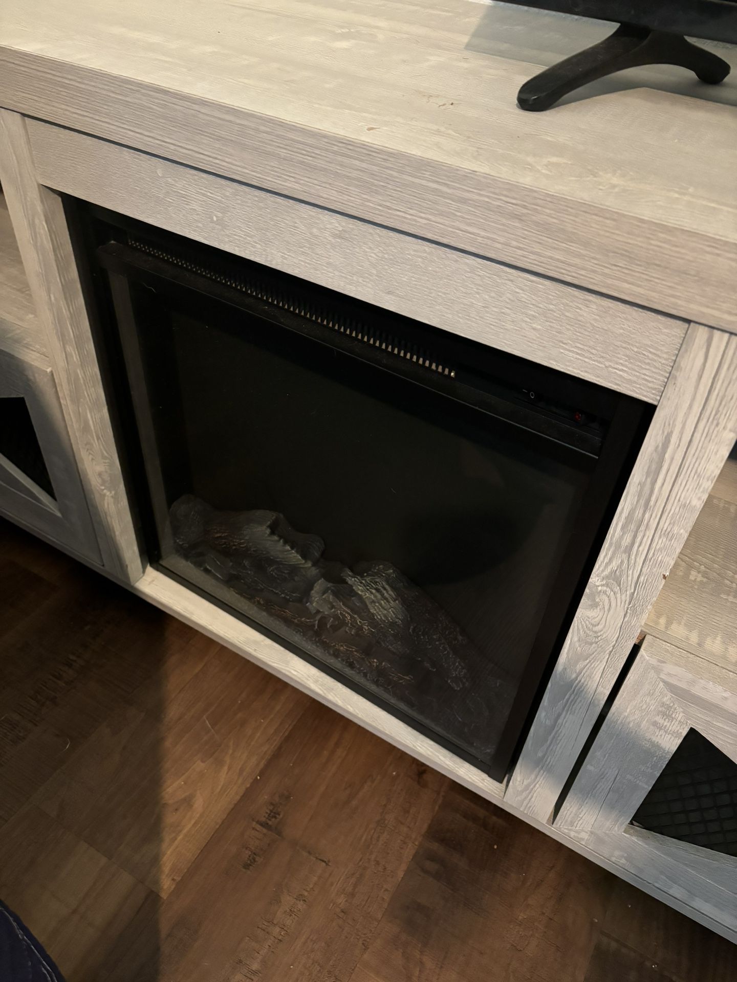 Tv Stand With A Fire Place 