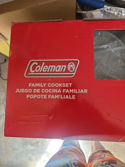 Coleman family camping pots