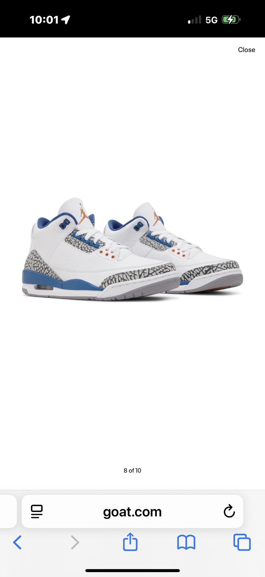 Jordan 3 Retro Wizards