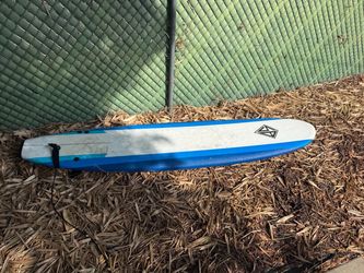 Foam Soft-Top Surfboard Blue and White
