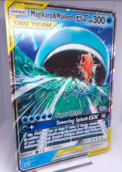 Pokémon JUMBO Magikarp & Wailord GX Tag Team SM166 Holo Black Star Promo