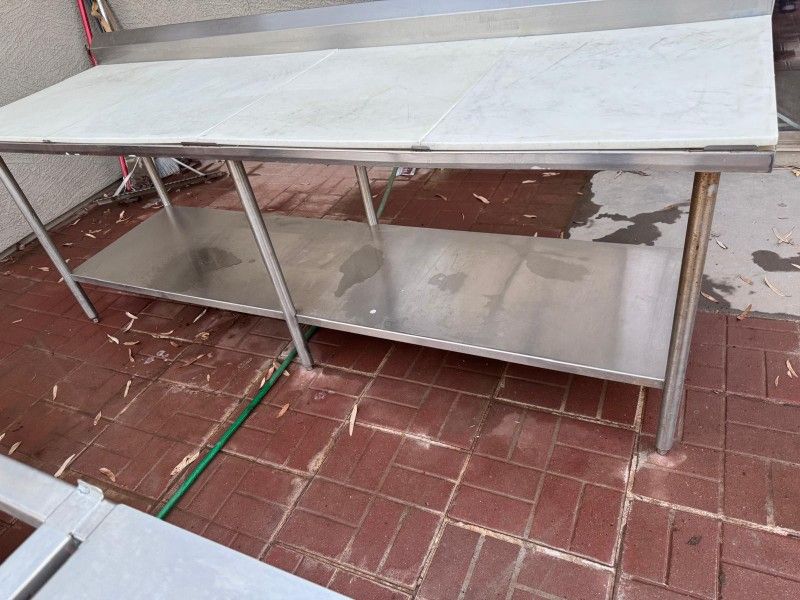 12 Foot Restaurant Cutting Tables stainless Steel