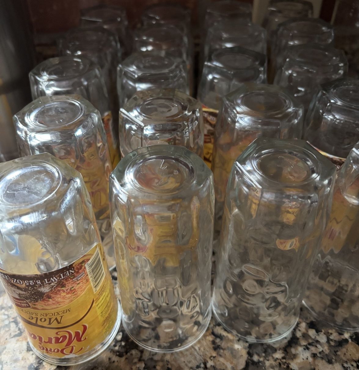 Free - 20 Glass Mole Jars