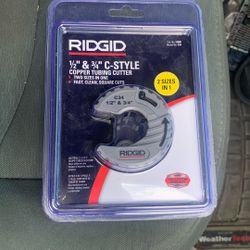 Ridgid 1/2”-3/4” Pipe Cutter