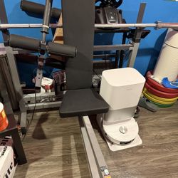 Bench Press With Barbell And Weights