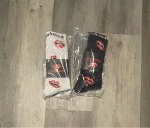 Chrome heart socks