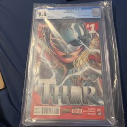 Thor #1 CGC 9.6 NM/MT WP Marvel 2014 Jane Foster As Thor