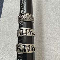 Anillos 7 potencias en plata .925 tallas 10-11-12 anillos de la suerte