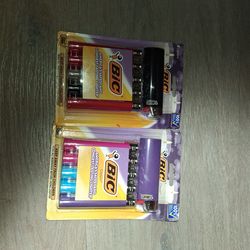 2. Six packs of Bic lighters.