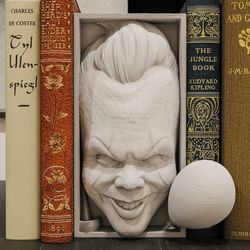 Pennywise It Monster Fantasy Bookend Horror Book Nook