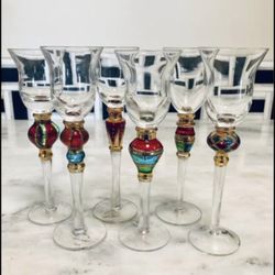 Set Of Artland Christmas Splendor Cordial Glasses