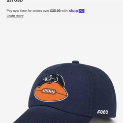 Retro NFL Bears Foco Baseball Hat