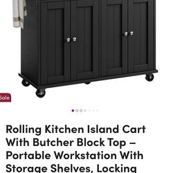 Rolling Kitchen Island Cart