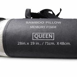 Bamboo memory foam queen