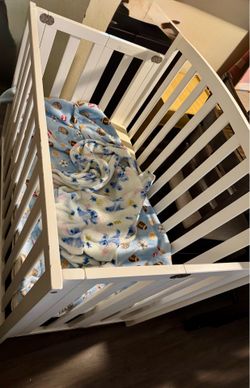 Mini Crib and Mattress
