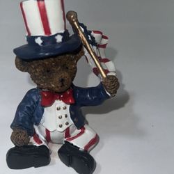 Decorative American Flag Statue Bear Home Decor Gift July 4th Independence Day collectibles 