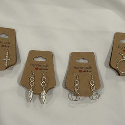 Sterling Silver Dangle Earrings 