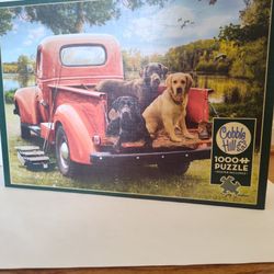 Cobble Hill Jigsaw Puzzle "Fishing With Friends"