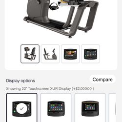 Matrix R50 Recumbent Bike 22" Touchscreen XUR Display
