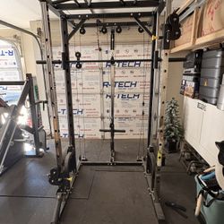 Home gym/Multi-function Smith Machine/bench/barbell,heavy duty floor mats