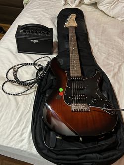 Yamaha PAC012DLX Pacifica Series HSS Deluxe Electric Guitar And BOSS Katana-Mini